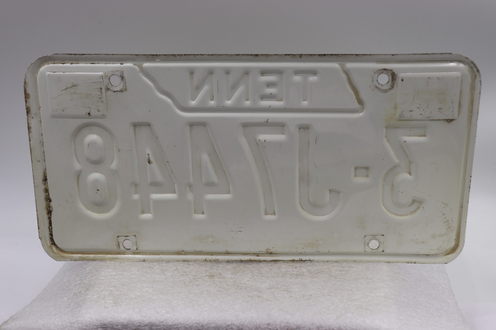 1971-1975 Tennessee License Plate Knox County " 3-J7448 "