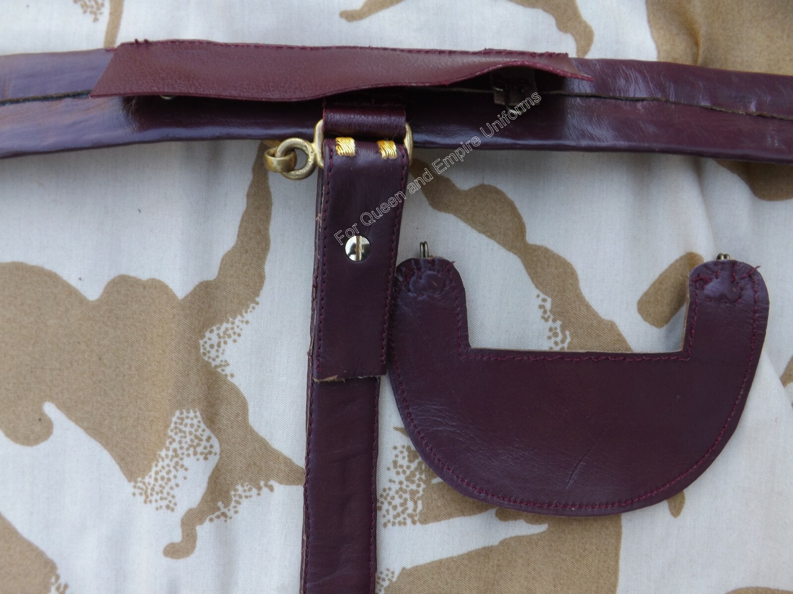 Repro Victorian Royal Engineer Officer Sword Belt. Large size.