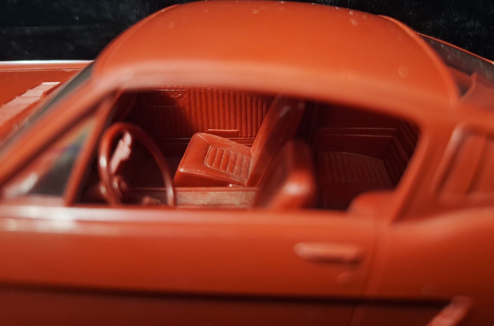 Vintage 1965 AMT Red FORD MUSTANG FASTBACK Dealer Promotional Plastic Model Car