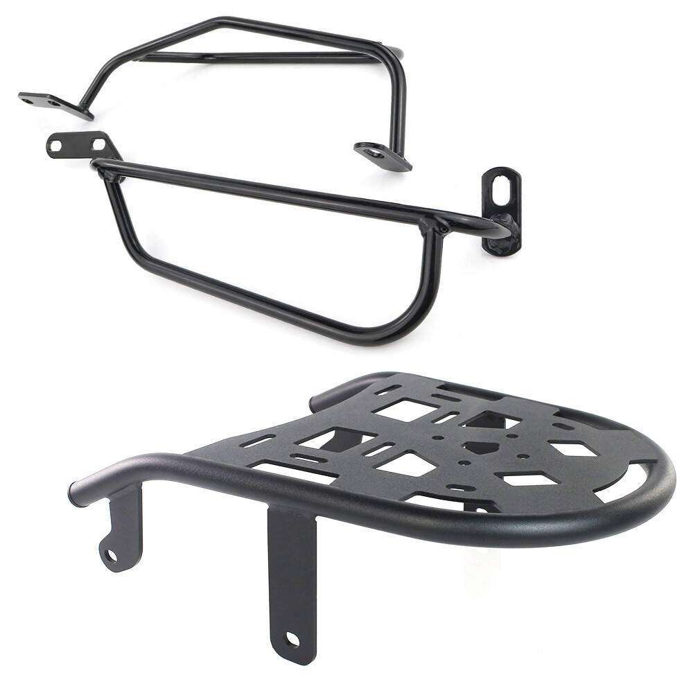 Fit For Suzuki DR650 1996-2025 Rear Luggage Rack & Side Crash Bar Protector Set