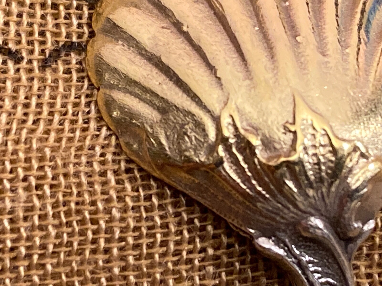 Exceptional sterling silver French Ravinet & Denfert open salt spoon gilt bowl