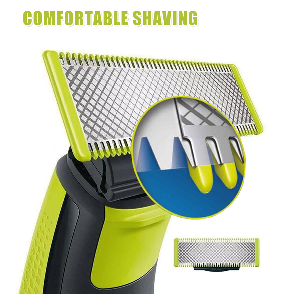 2 Blades Norelco QP210/80 OneBlade Replacement Head for QP2520 /QP6510 /QP6520