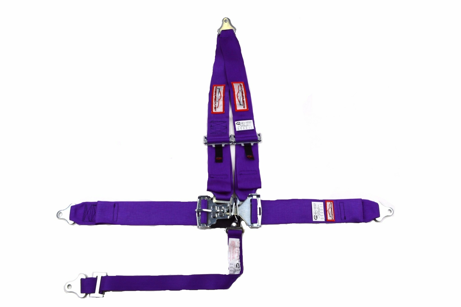 RACERDIRECT 5 POINT SFI 16.1 LATCH & LINK 3" RACING BELT HARNESS PURPLE