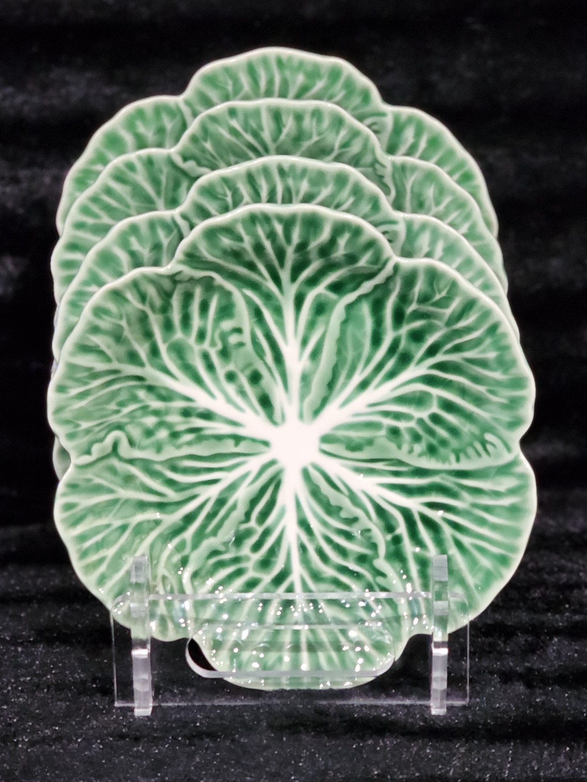 8 Green Cabbage 4 Dinner 4 Salad Plates Ceramic Hobby Lobby Easter Pinheiro Insp