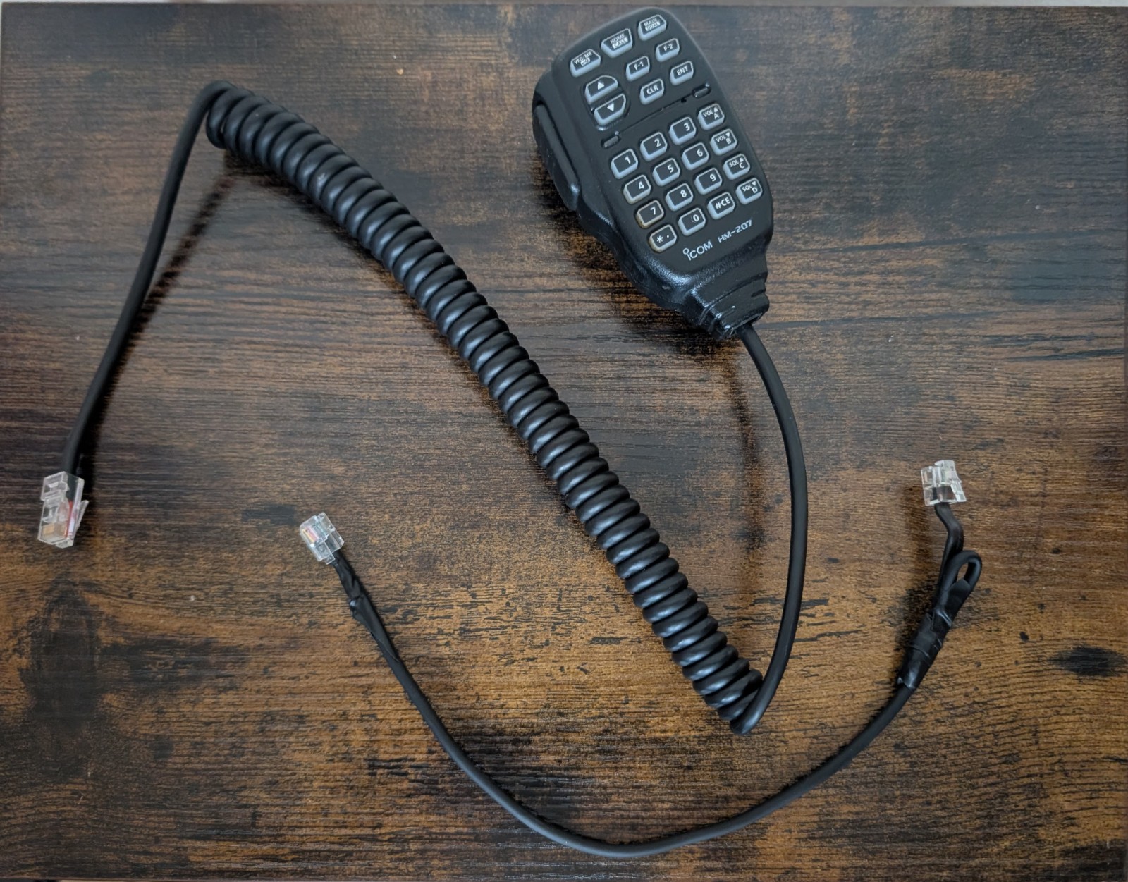 Icom IC-2730A Dual Band VHF/UHF Mobile Ham Radio Transceiver w/ HM-207 Mic Box