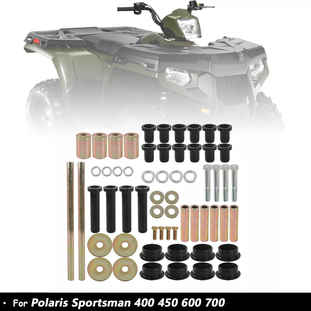 Rear Left & Right A-Arm Bushing Shafts Kit for Polaris Sportsman 400 450 600 700