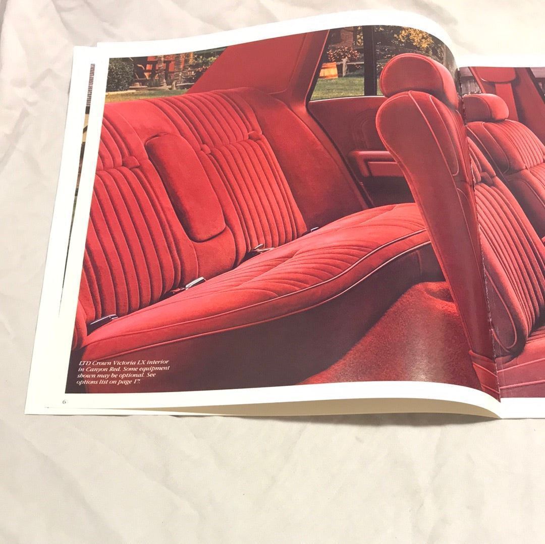 1987 Ford Crown Victoria sales brochure