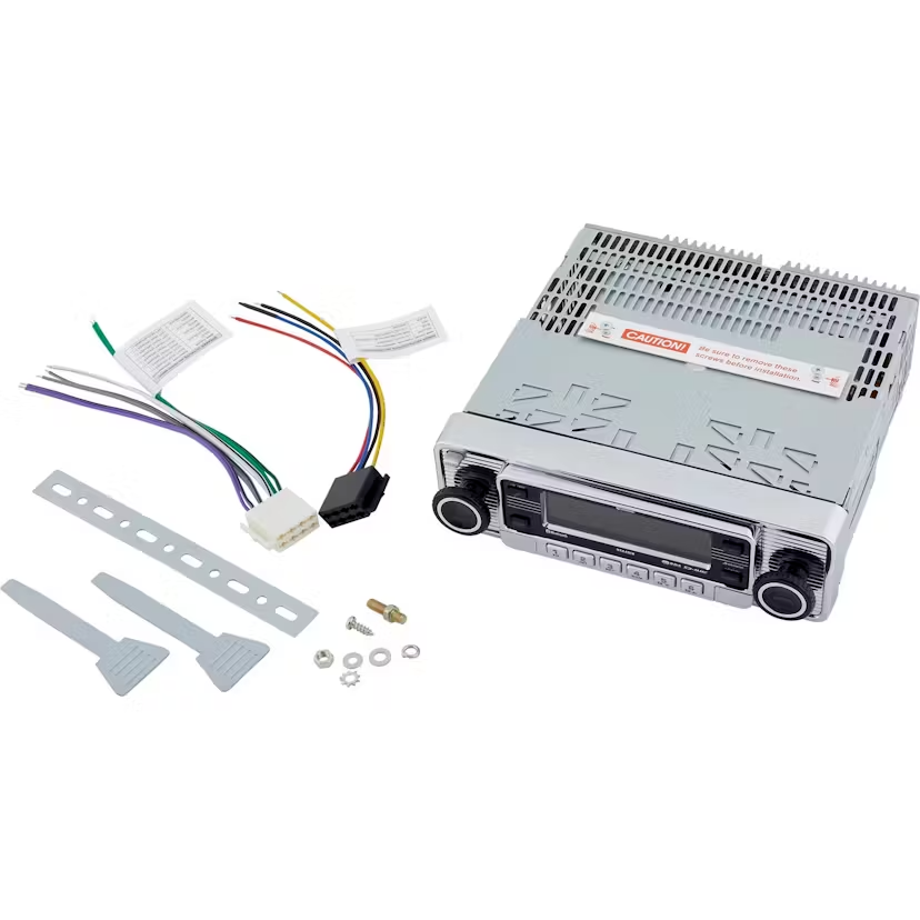 Firebird Pontiac USA-4 DIN Radio AM/FM CD player MP3 Bluetooth Chrome Face GTO