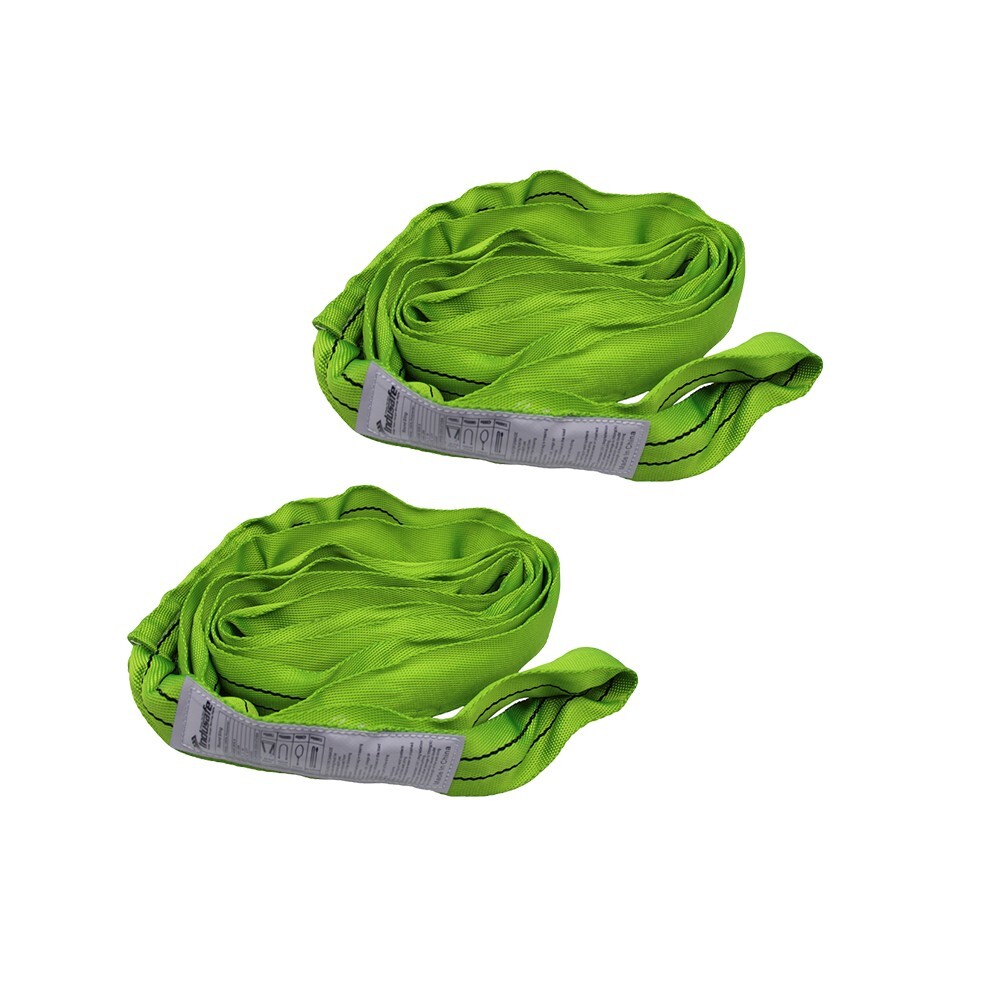 2Pack 6FT Endless Round Lifting Sling Crane Rigging Hoist Wrecker Recovery Strap