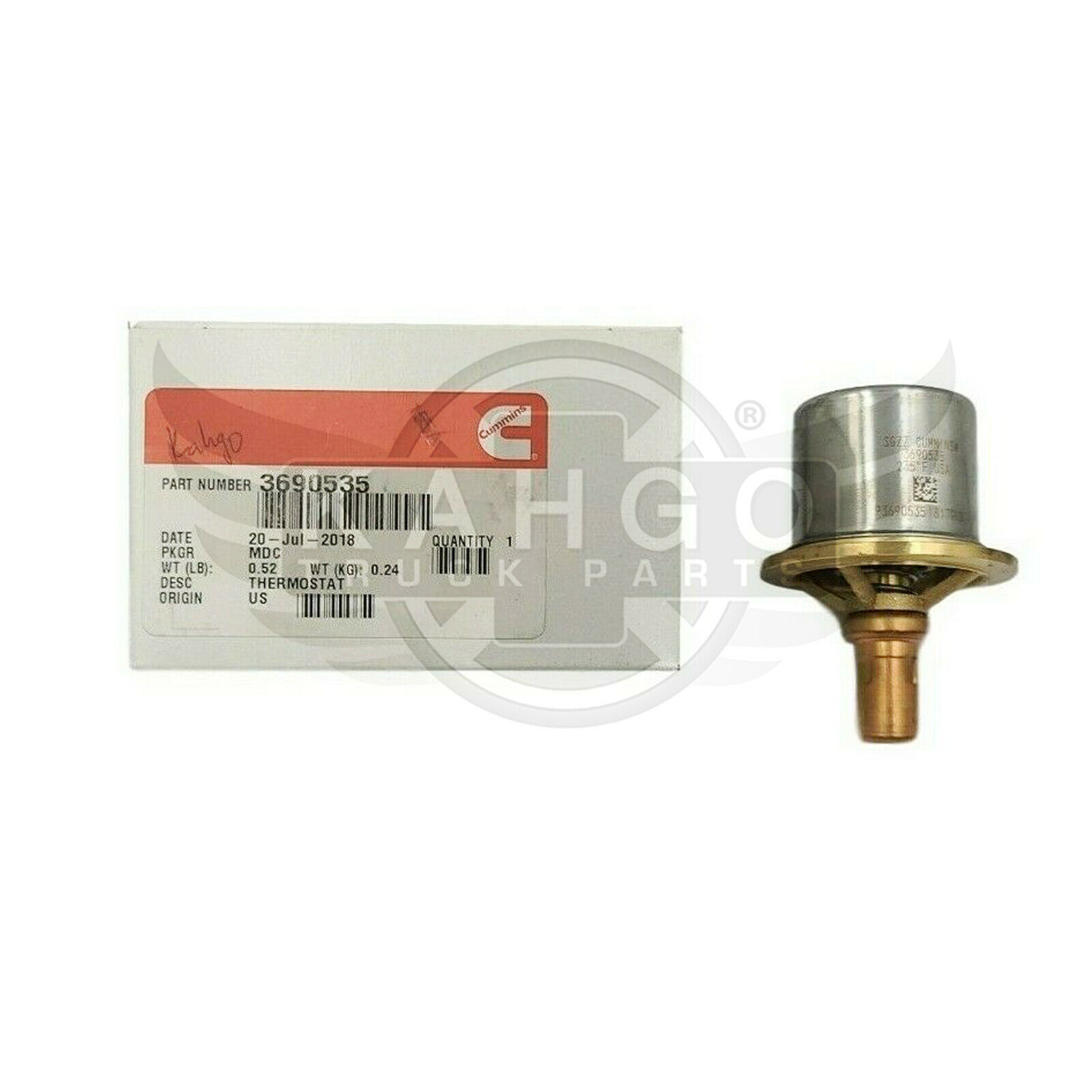 New OEM Genuine Cummins 3690535 THERMOSTAT