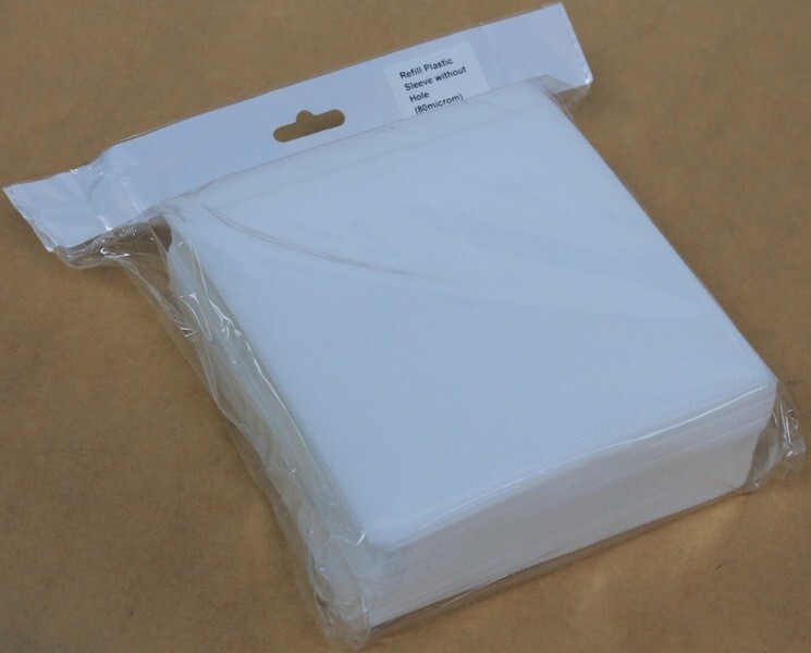 100 Double Sided Plastic CD DVD Sleeves Clear Window Disc Envelopes Storage Case