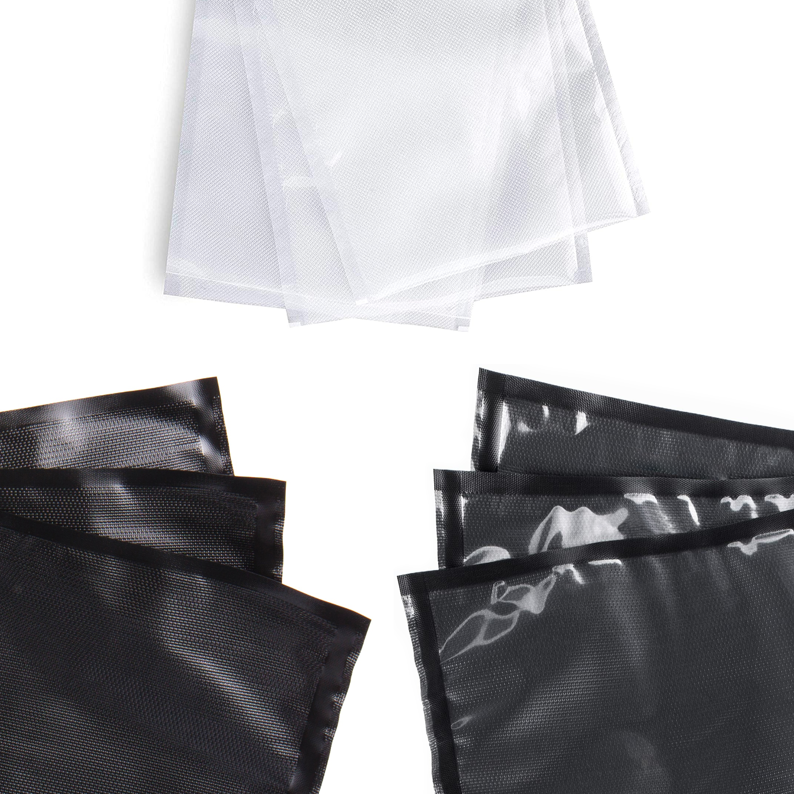 Premium Vacuum Sealer Bags 11" x 24" 15" x 20" 11.5" x 20" Precut - 50 Pack