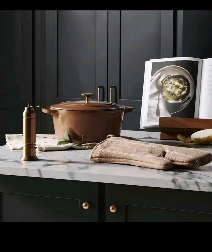 Hearth & Hand With Magnolia 7” Salt & Pepper Crank Grinder Copper Finish New