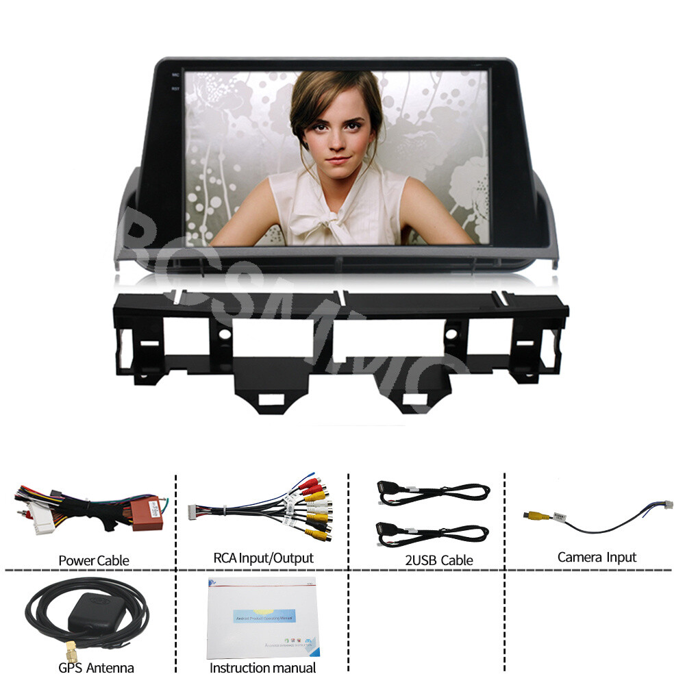 Fit For Mazda 6 2004-2015 Android 13 Car Radio Stereo GPS WIFI Bluetooth FM USB