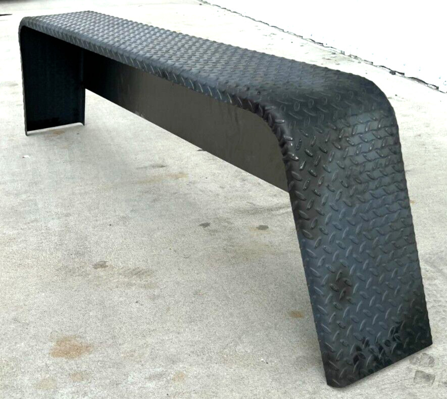 Tandem Treadplate 14Ga Steel Trailer Fender , 16Ga BACKS 15-16" WHEEL 10x72x19