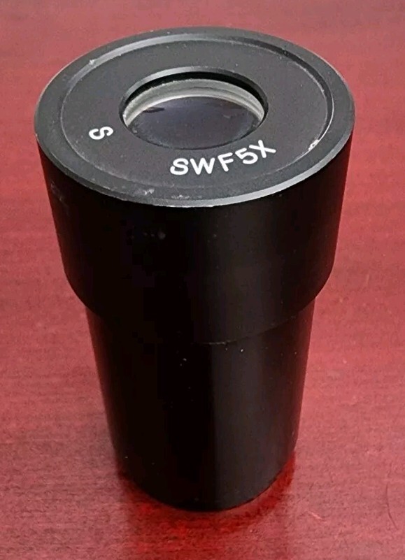 S SWF5X MICROSCOPE EYEPIECE. NO CRACKS OR CHIPS. WORKS