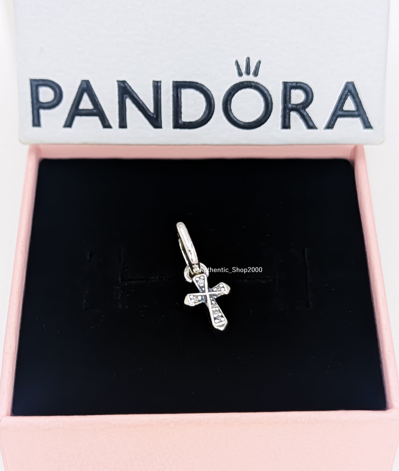 New 100% Authentic PANDORA ME 925 Silver Sparkling Cross Mini Charm 793044C01