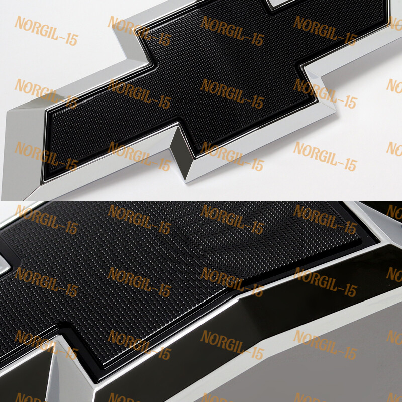 For 2022-2024 Chevrolet Refreshed Silverado 1500 Bowtie Front Grill Black Emblem