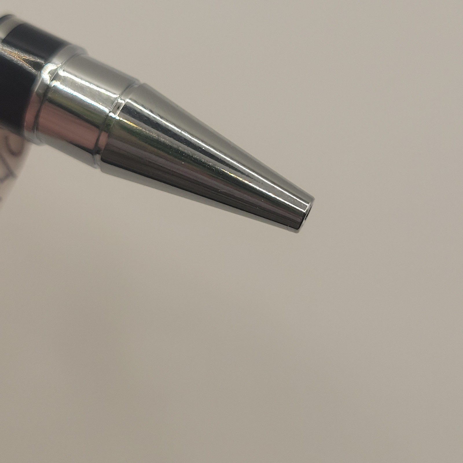 Vintage Cross Helios Black & Chrome Striped Ball-Point Pen Black Ink Works