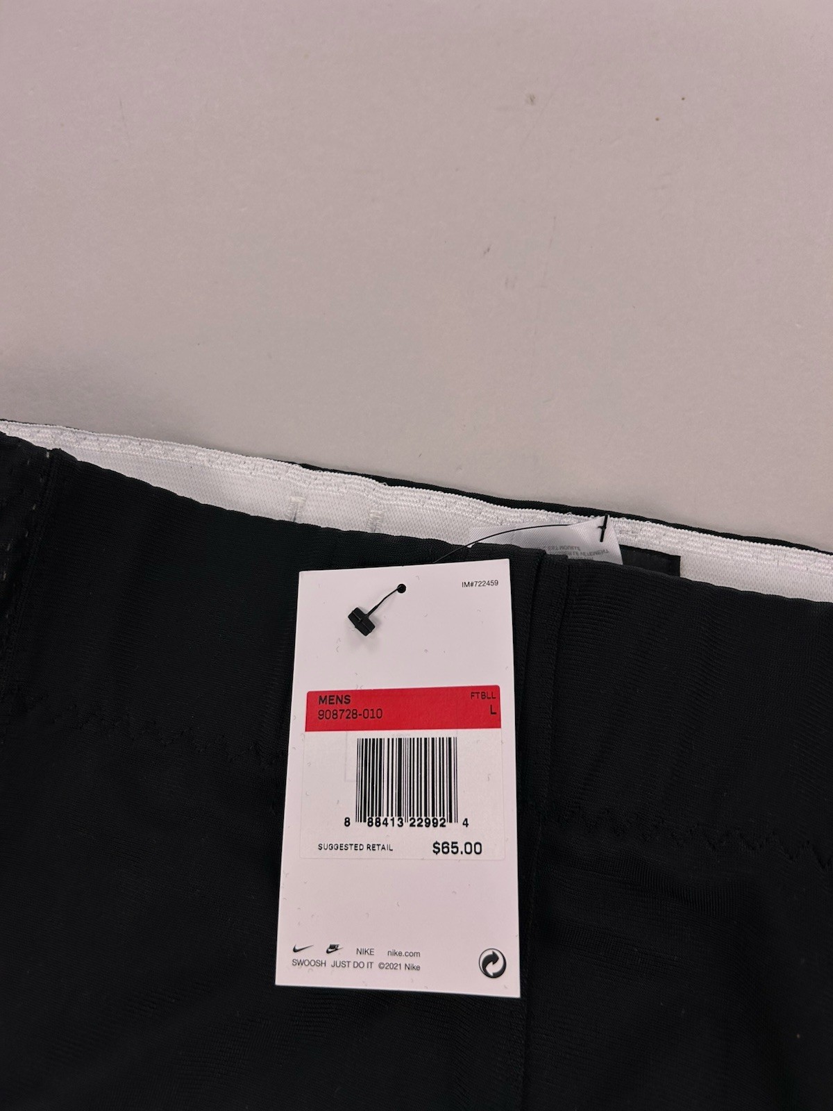 NEW Nike Vapor Varsity Football Pants Black Mens Size L 908728-010