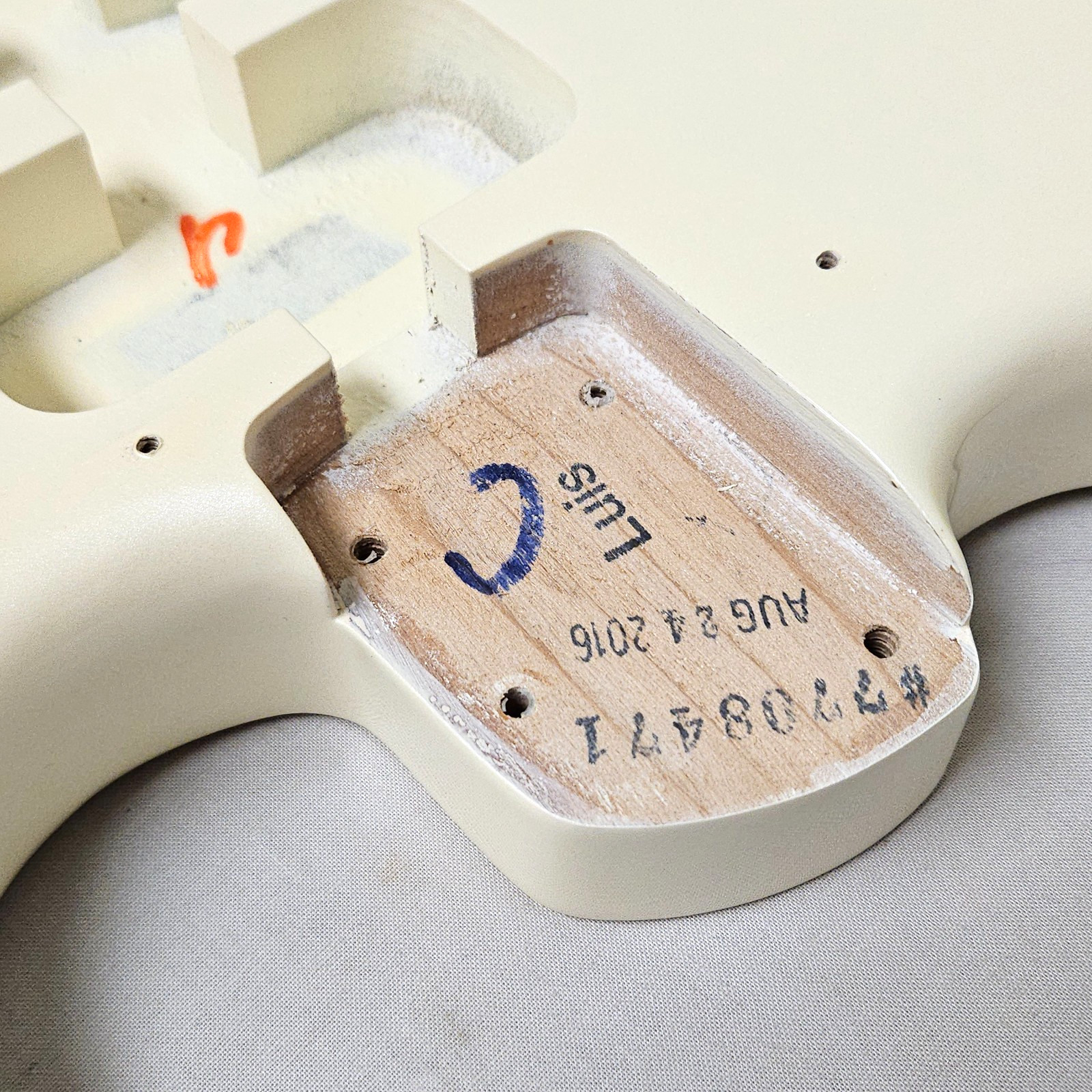 2016 Fender American Elite Strat Alder Body Olympic Pearl White for USA Guitar