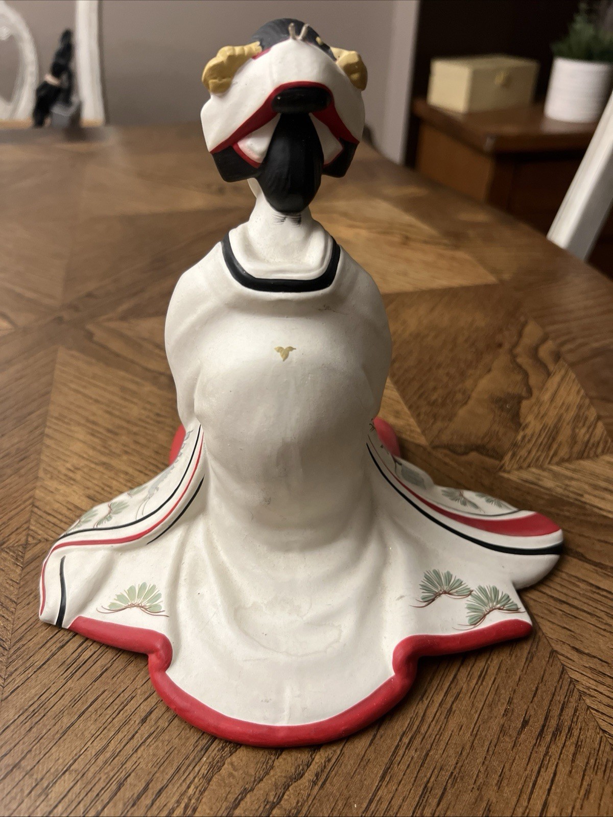 Japanese Hakata Yasuko Ceramic Figurine Of Bride Traditional Kimono 1950’ NICE