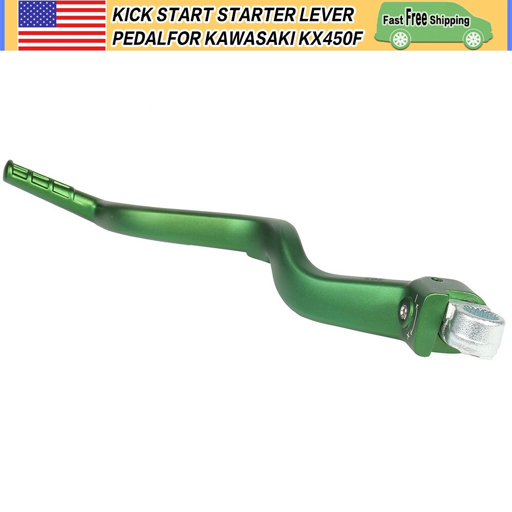 NEW FOR KAWASAKI KX450F KICK START STARTER LEVER PEDAL GREEN 2008-2015