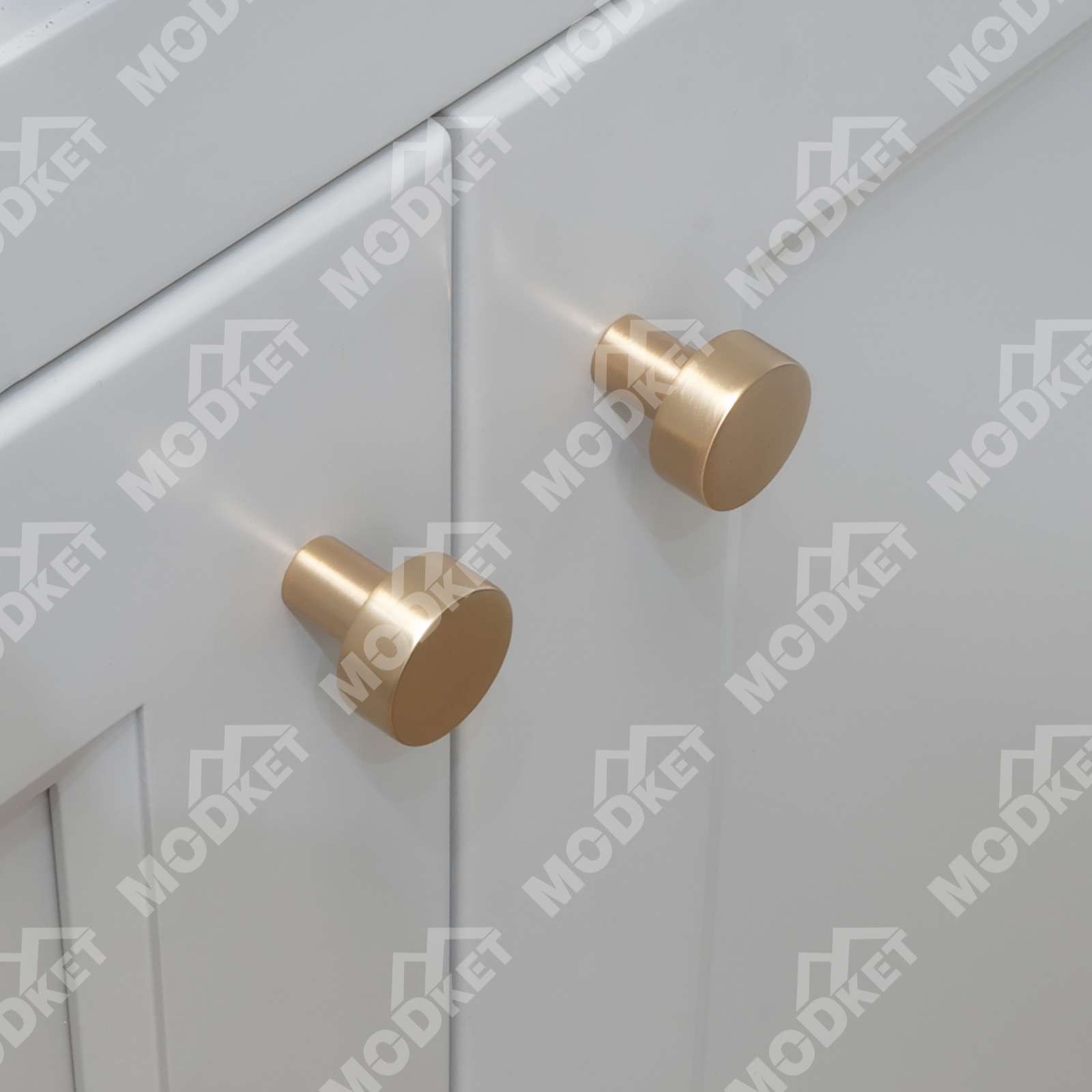 Solid Brushed Champagne Gold Cabinet Pulls Knob Handle Kitchen Bathroom Modern