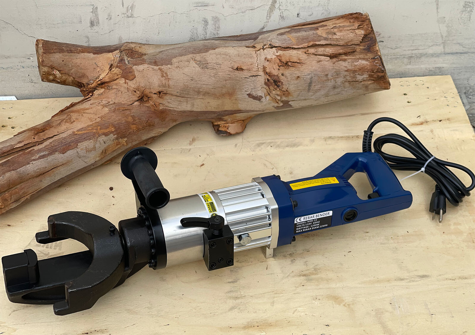 1200 Watt Portable Hand Held Electric Hydraulic Rebar Bender 7/8" 22mm #7 Rod