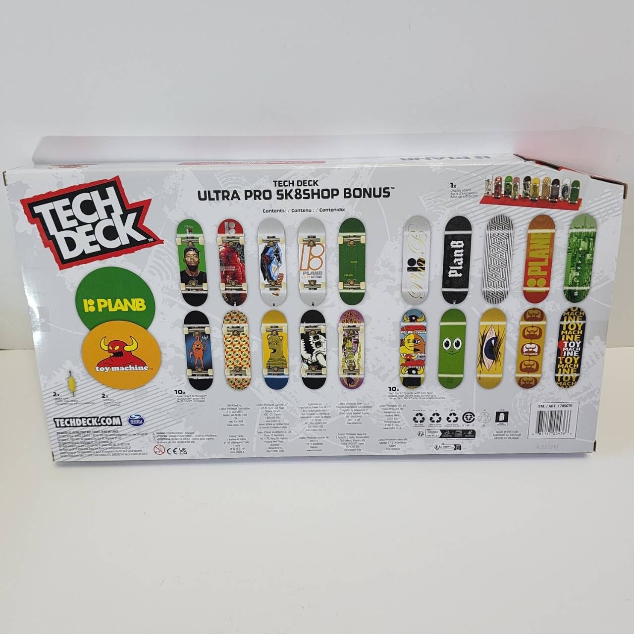 Tech Deck Ultra Pro Bonus 20-Pack Plan B Toy Machine Felipe Gustavo Sky Brown