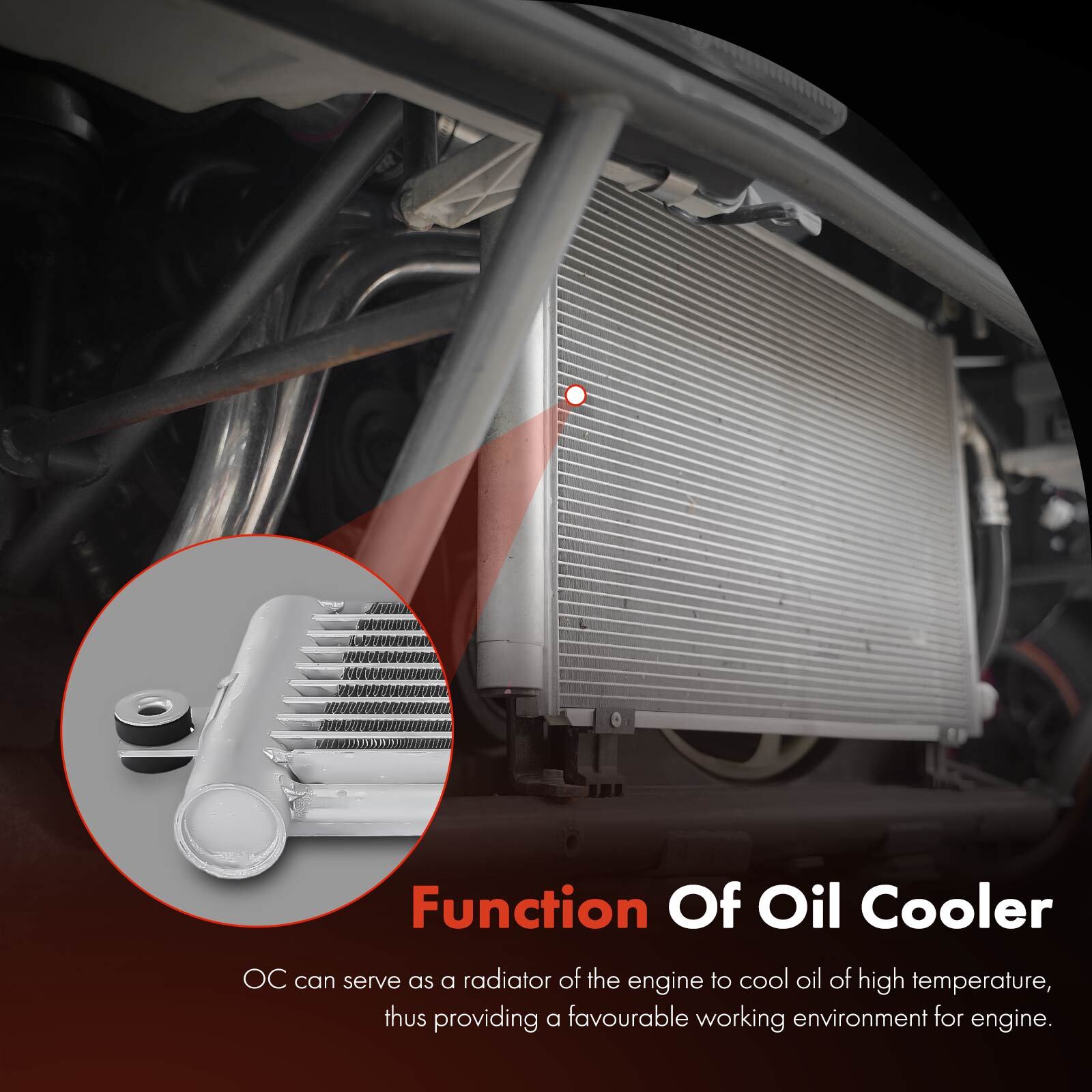 1x Automatic Transmission Oil Cooler for Jeep Cherokee 2014 2015-2021 CH4050146