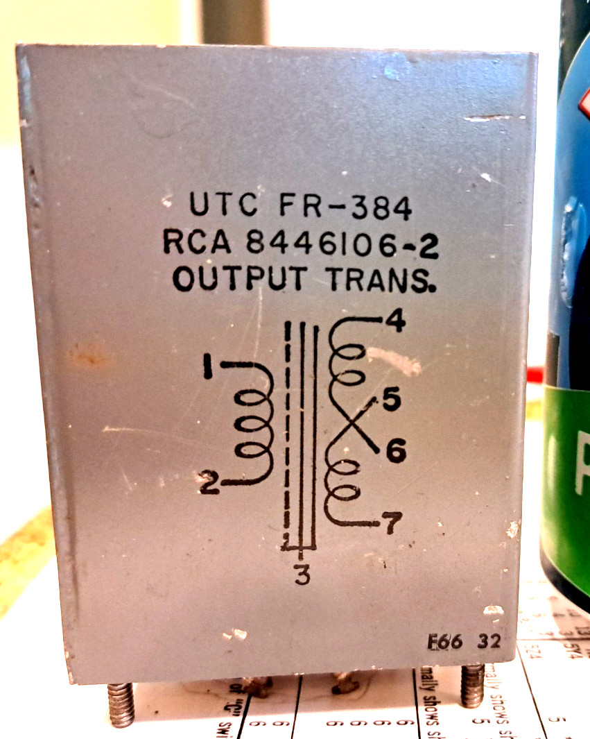 PAIR output transformers UTC FR384 for RCA part number 8446106-2