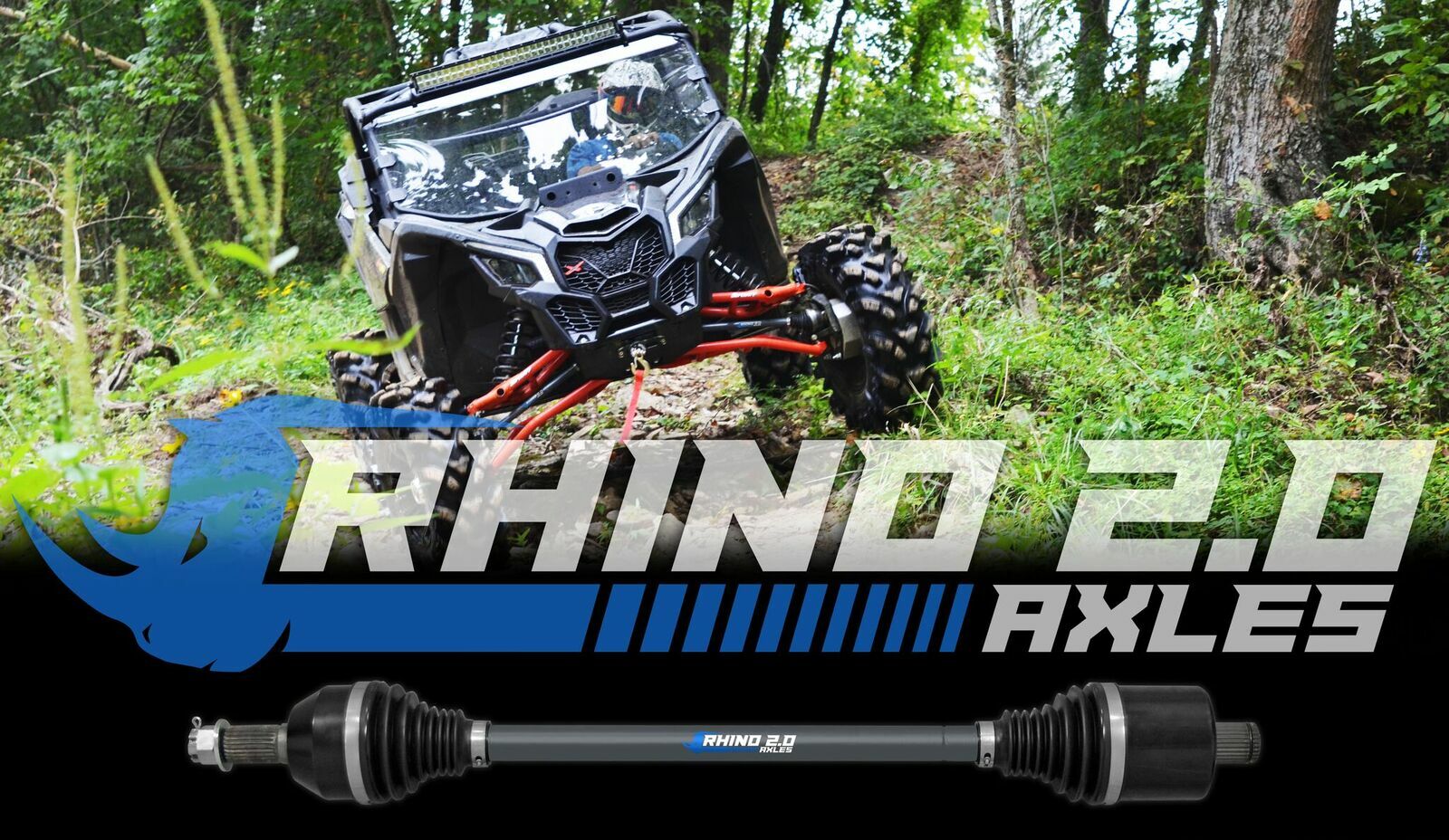 SuperATV Rhino 2.0 Can-Am Maverick X3 (72" Wide) Stock Length - REAR