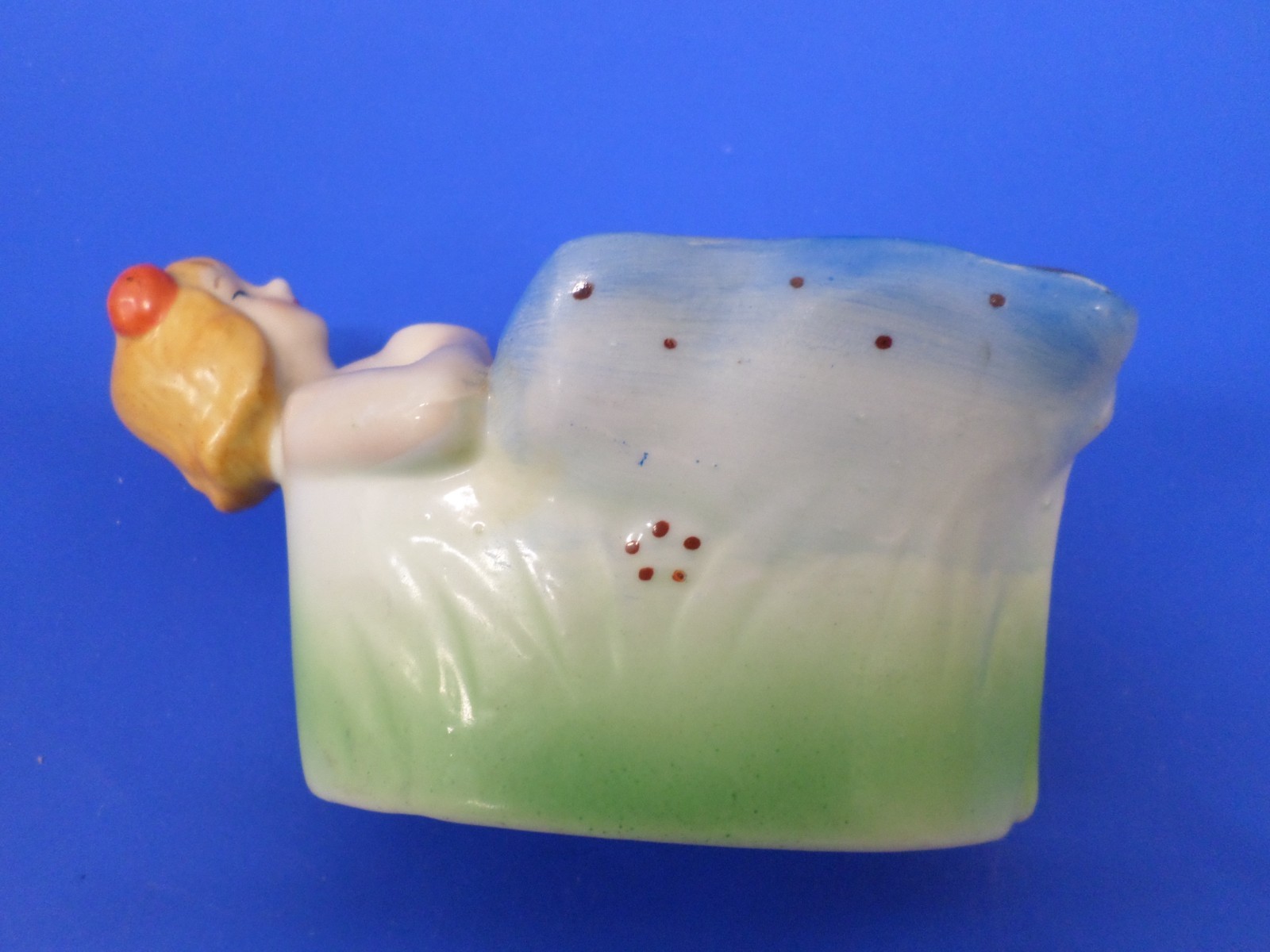 Vtg SEXY Risque Lady Legs Dancer Lifting Skirt NAUGHTY NODDER ASHTRAY Patent TT