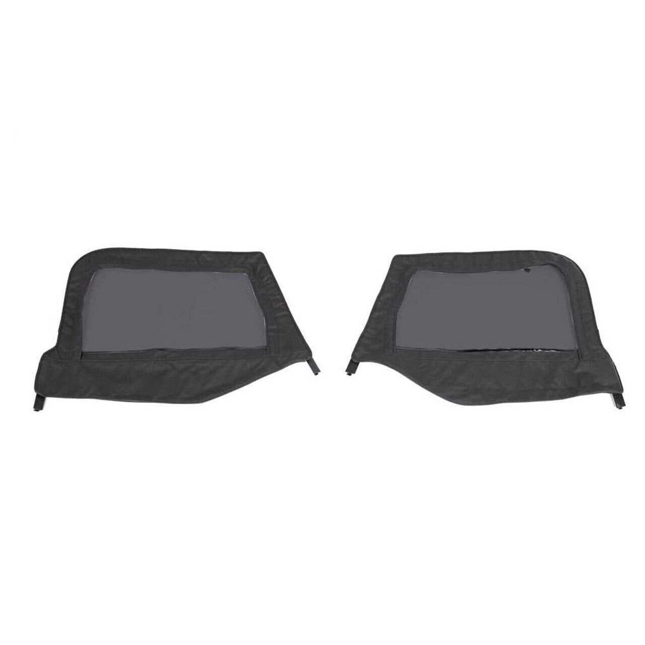 Soft Top Upper HALF Door skins TINTED WINDOWS BLACK 97-06 FOR Jeep Wrangler TJ