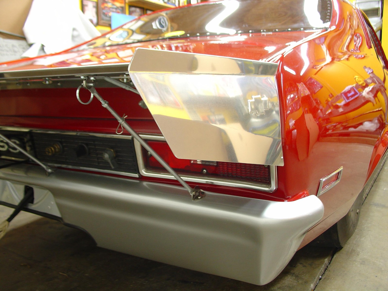 Chevy Nova 68-74 Aluminum Pro Race wing Polished, Black, Brushed Anodized