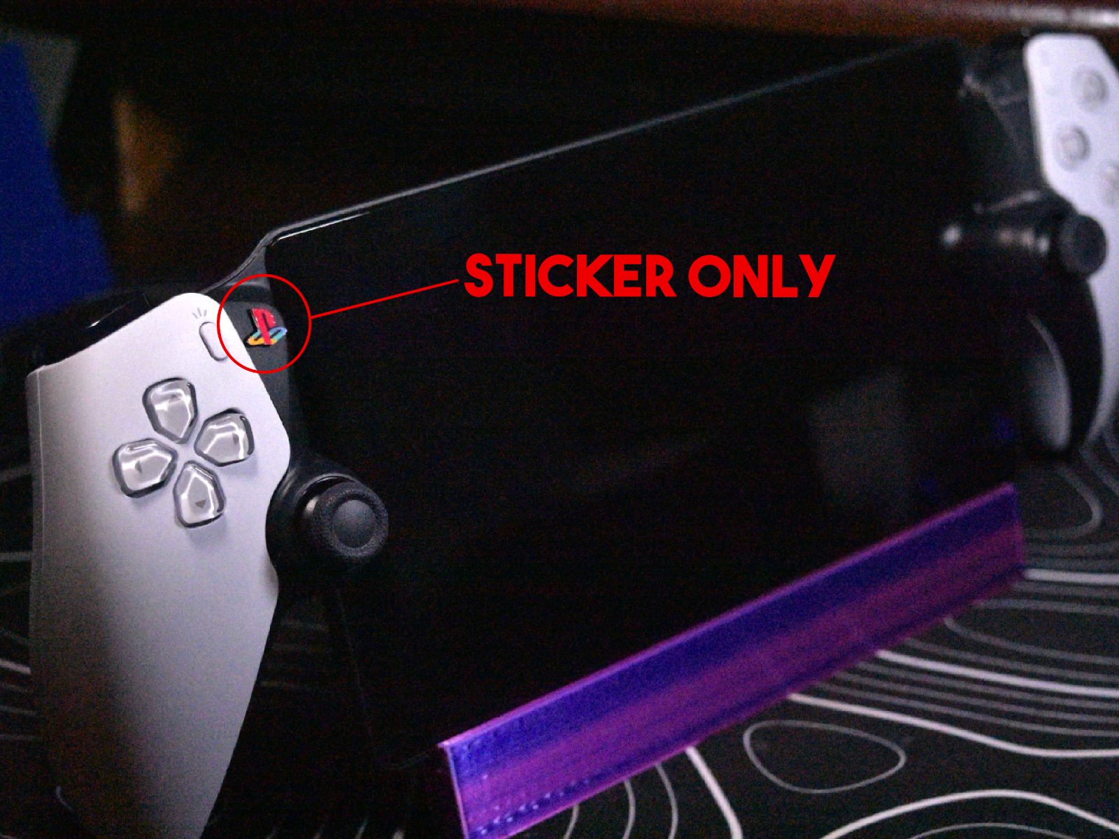 PlayStation Portal Home Button Sticker Retro Logo