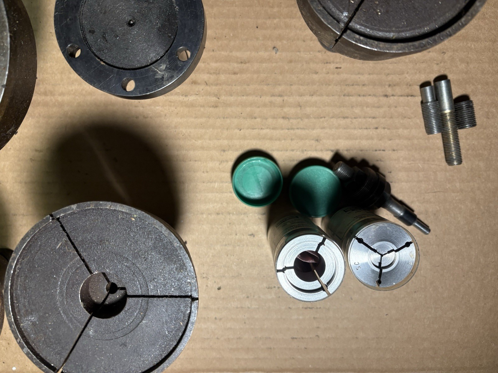 Lot of 5C Emergency and Expanding Collets and Fixture Hardinge others