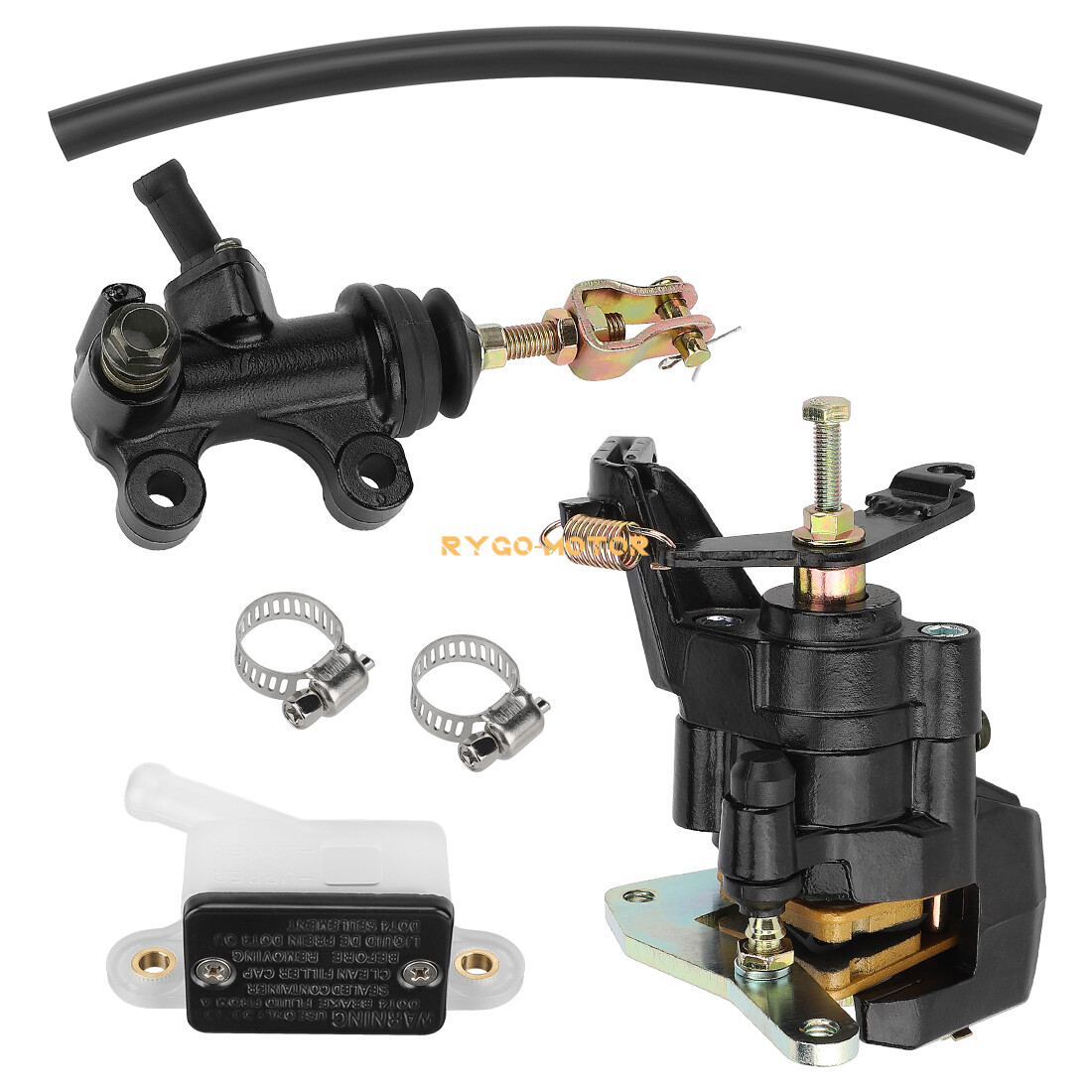 Rear Brake Caliper & Brake Master Cylinder Assy for Honda ATC200X 1983-1985 ATV