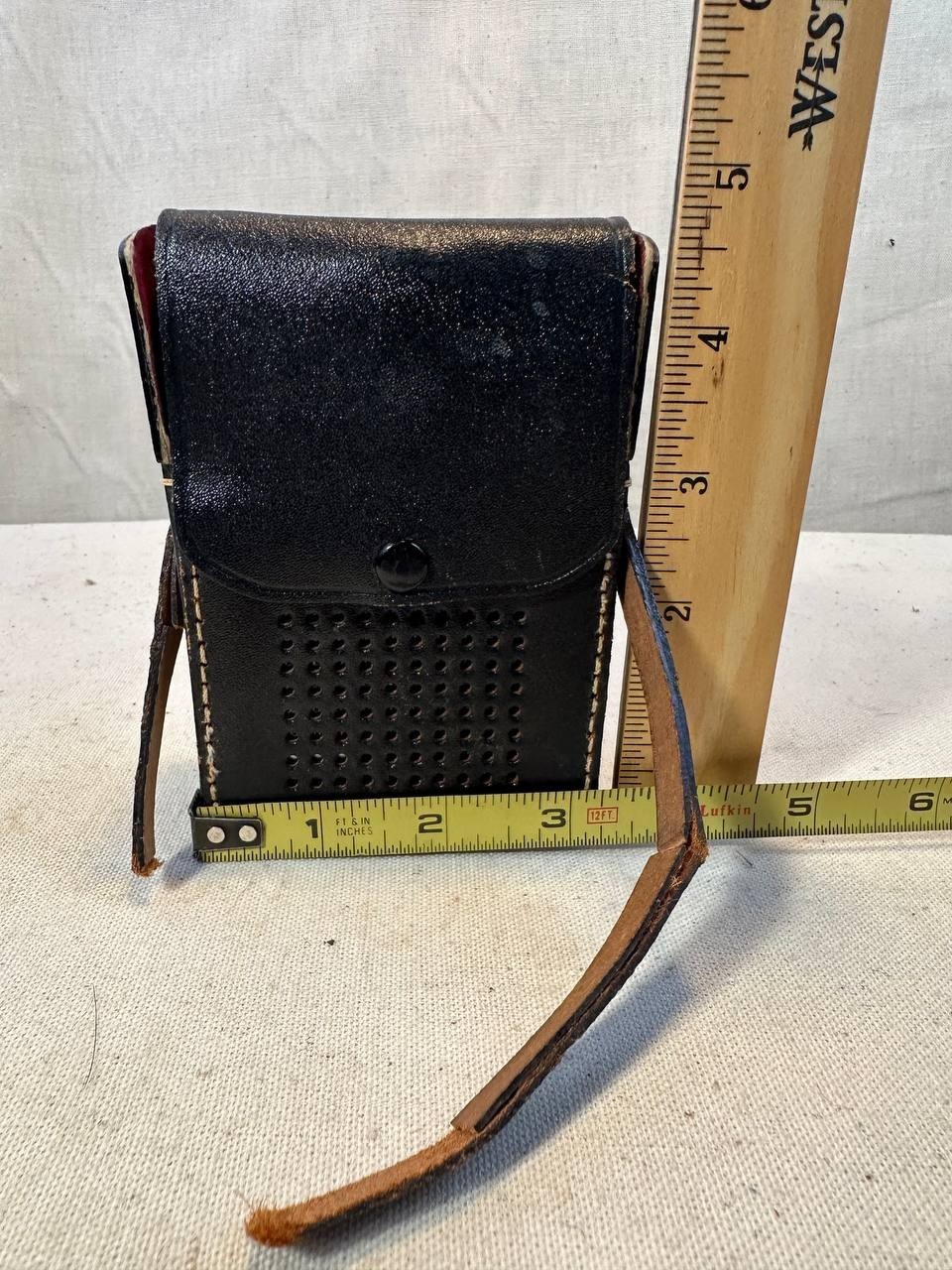 Vintage York 10 Ten Transistor Radio Japan NOT WORKING w/ Leather Case 030 048