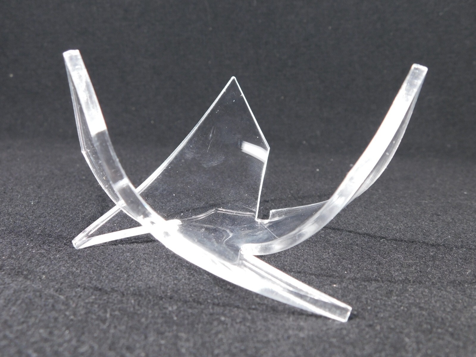 Display Stand Three Post TWIST Design Clear Lucite Medium Size