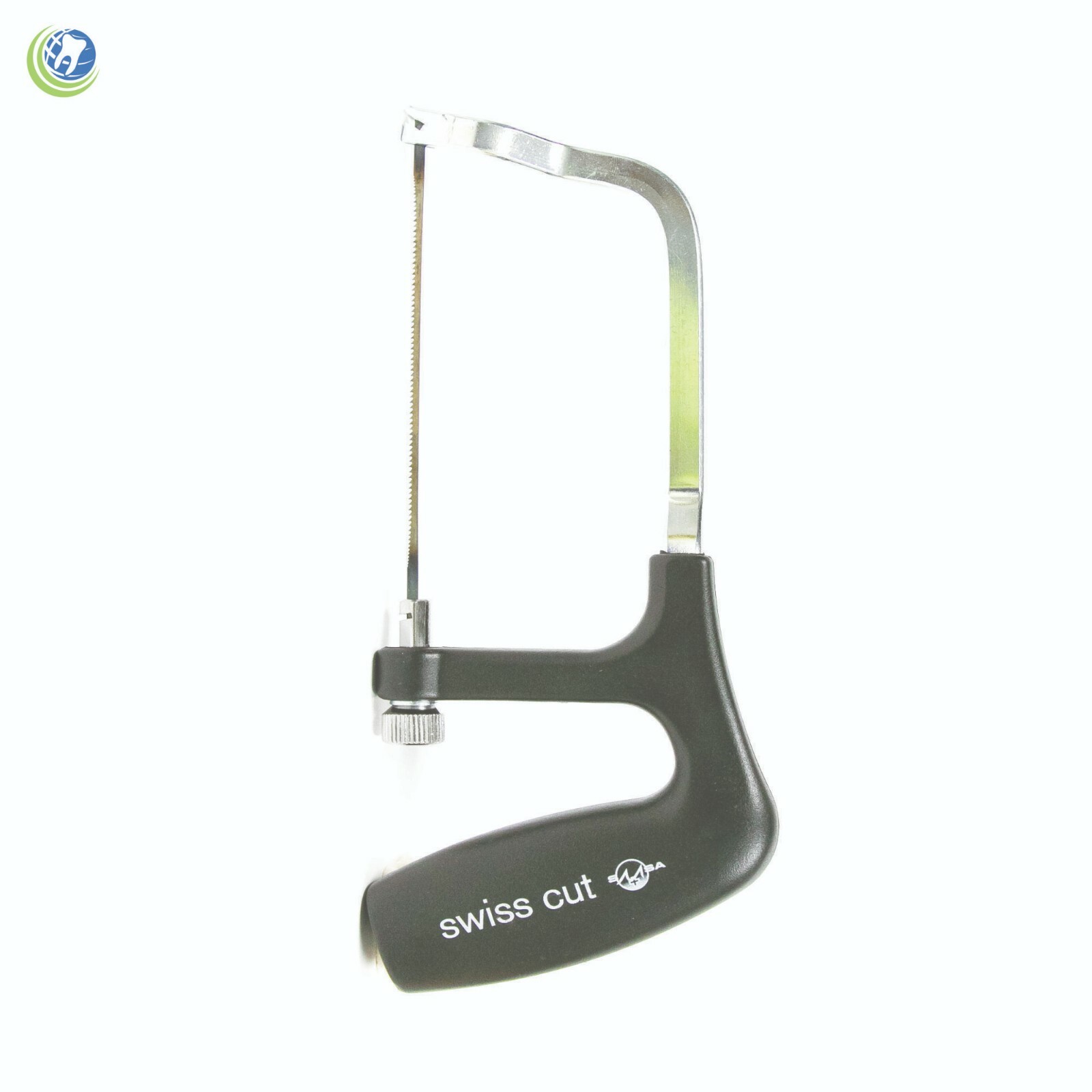 Dental Laboratory Adjustable Offset Saw Frame for 5" Pinned Blades Cuts Plaster