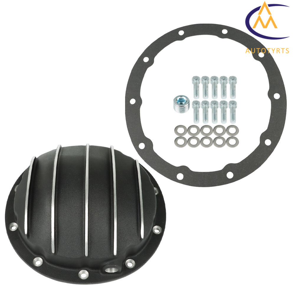For GM Differential Cover DIff 10 Bolt Cast 8.5" & 8.6" Ring Gear Aluminum Black