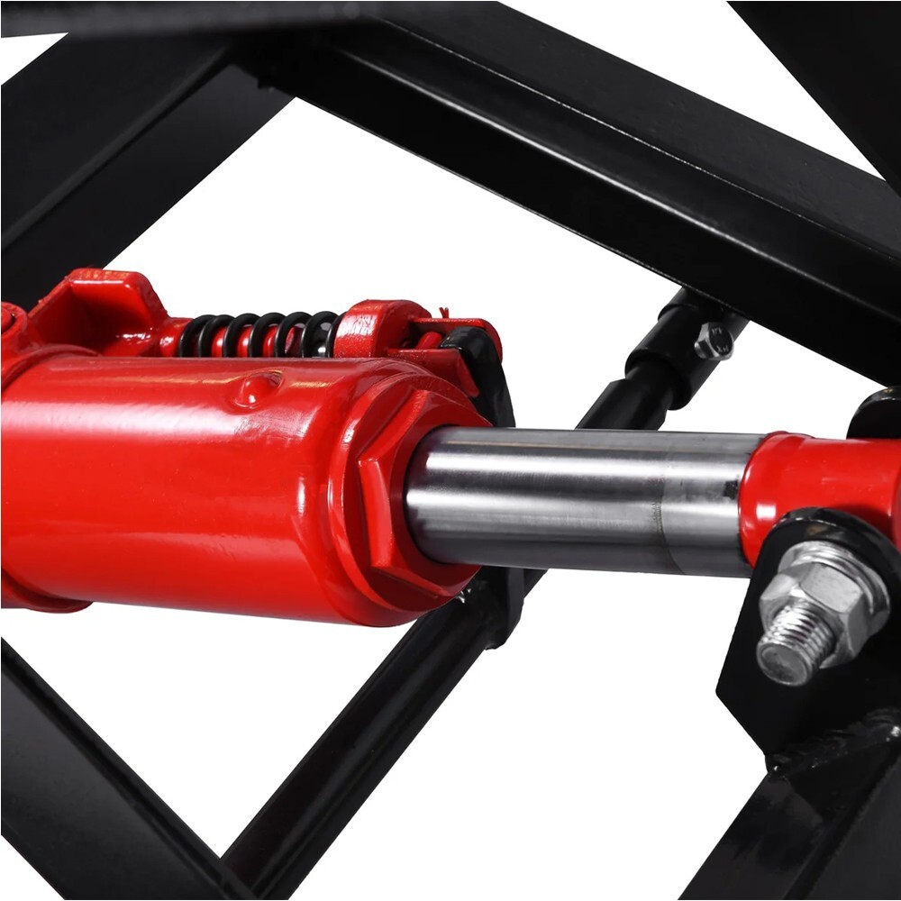 1000LB Air Operated Motorcycle ATV Lift Table Wide Deck Hydraulic Jack