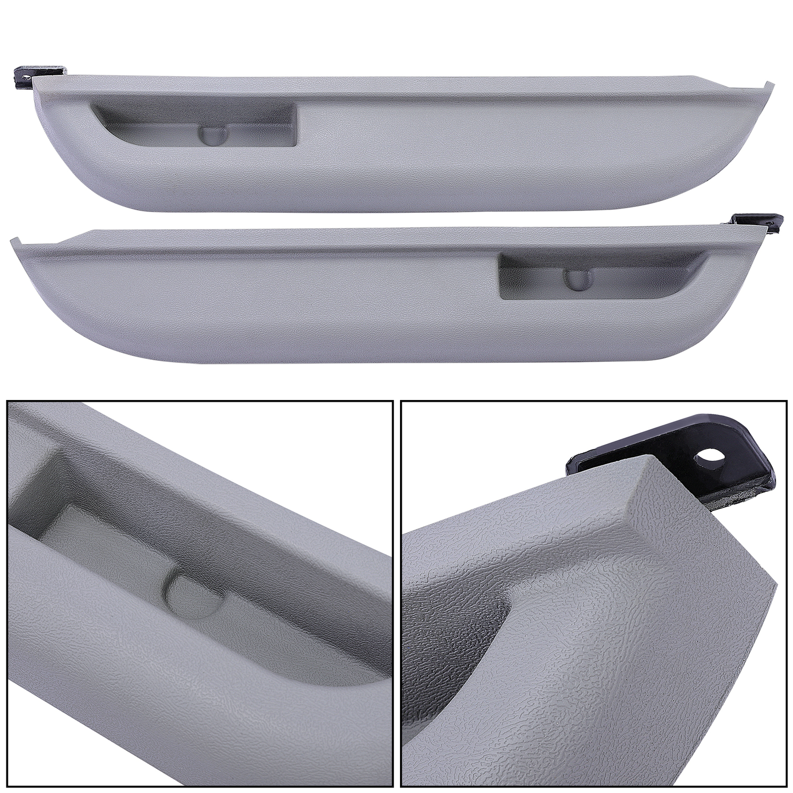 Kit Pair Set Of 2 For Chevy GMC Truck 88-94 Gray Front Left Right Door Armrest