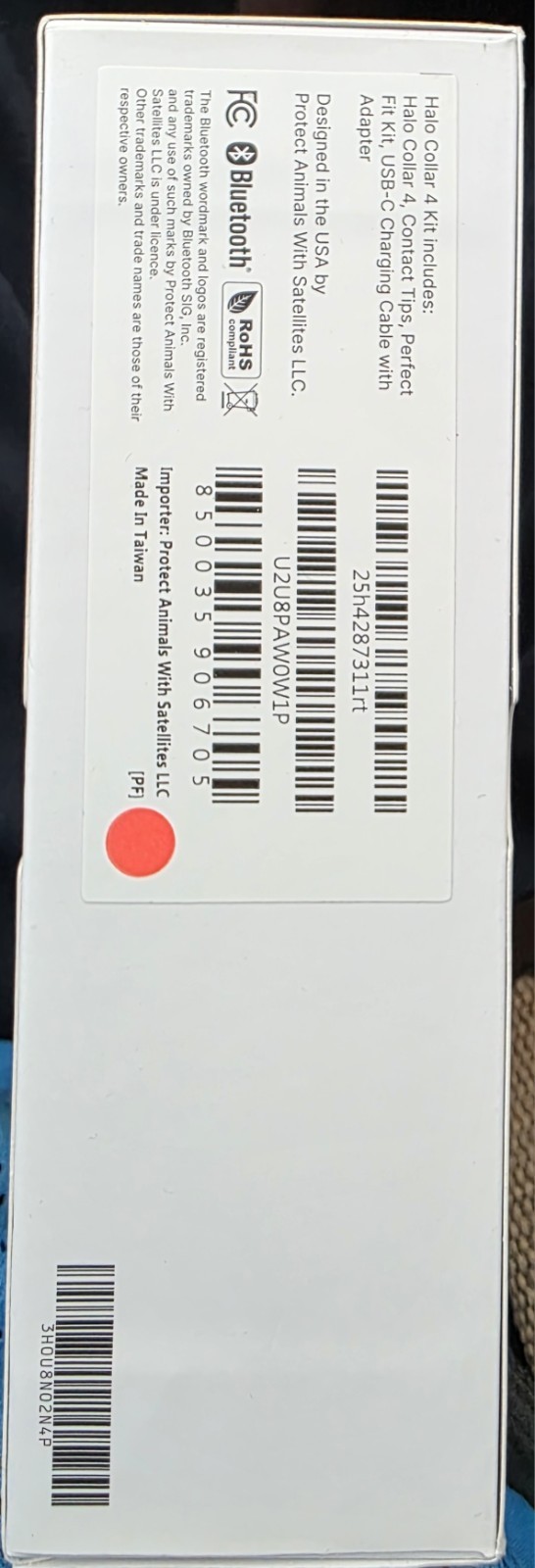 Halo Collar 4 GPS Wireless Dog Collar Monitoring Real Time - Sunburst Color NiB