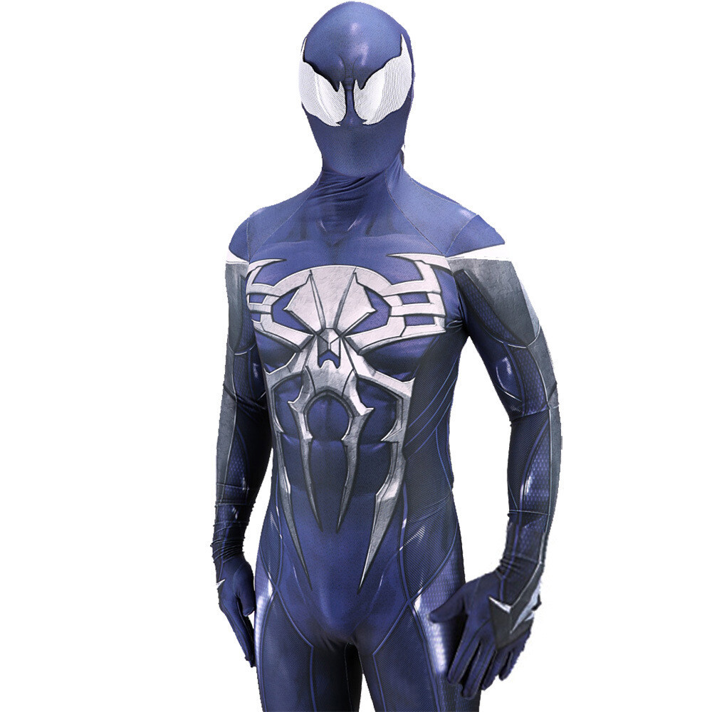 PS4 2099 Spider-Man Venom Jumpsuit Spiderman Costume Cosplay Halloween Adult Kid