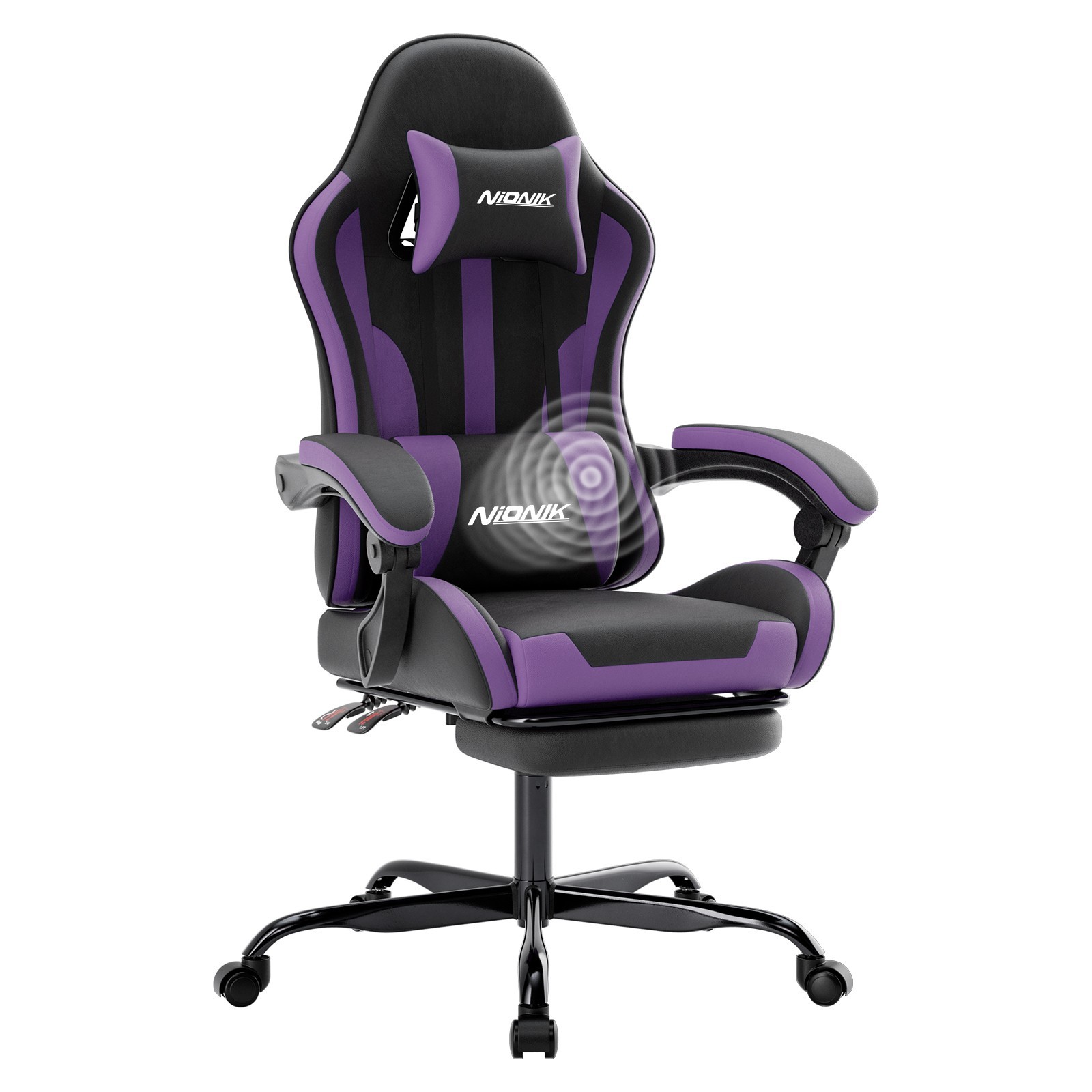 Gaming Chair Ergonomic Computer Chair with Footrest and Lumbar Support PC Chair