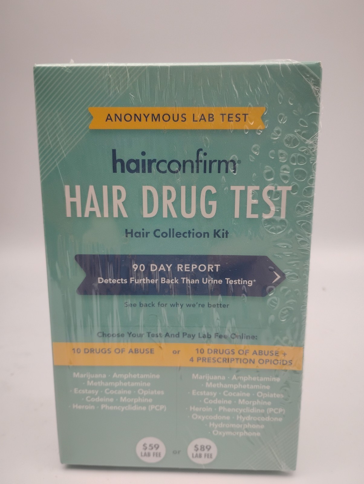 HairConfirm Hair Drug Test Hair Collection Kit 90 Day Report New