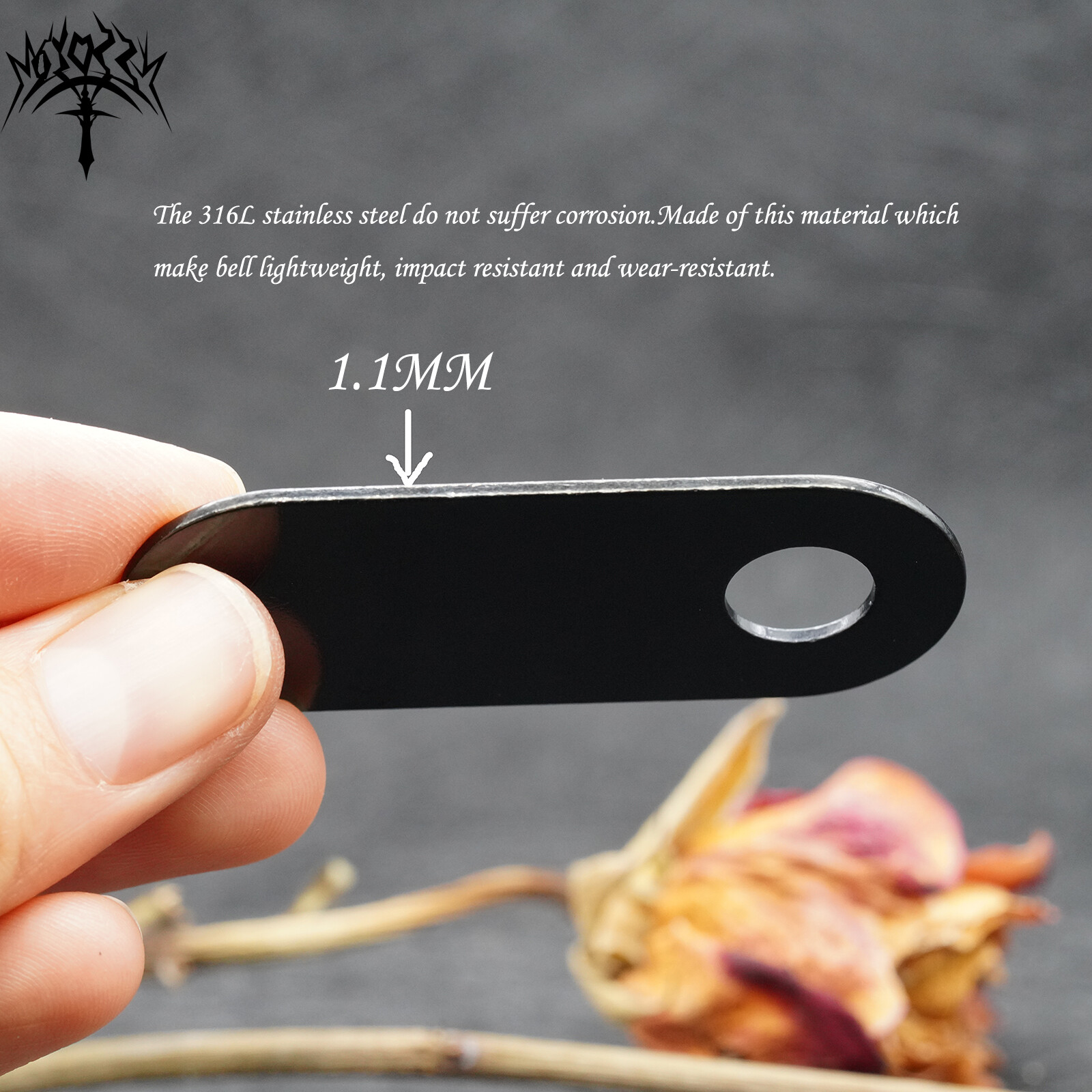 Wing Wheel Motorcycle Biker Bell Hanger Biker Luck Gremlin Ride For Mens Gift